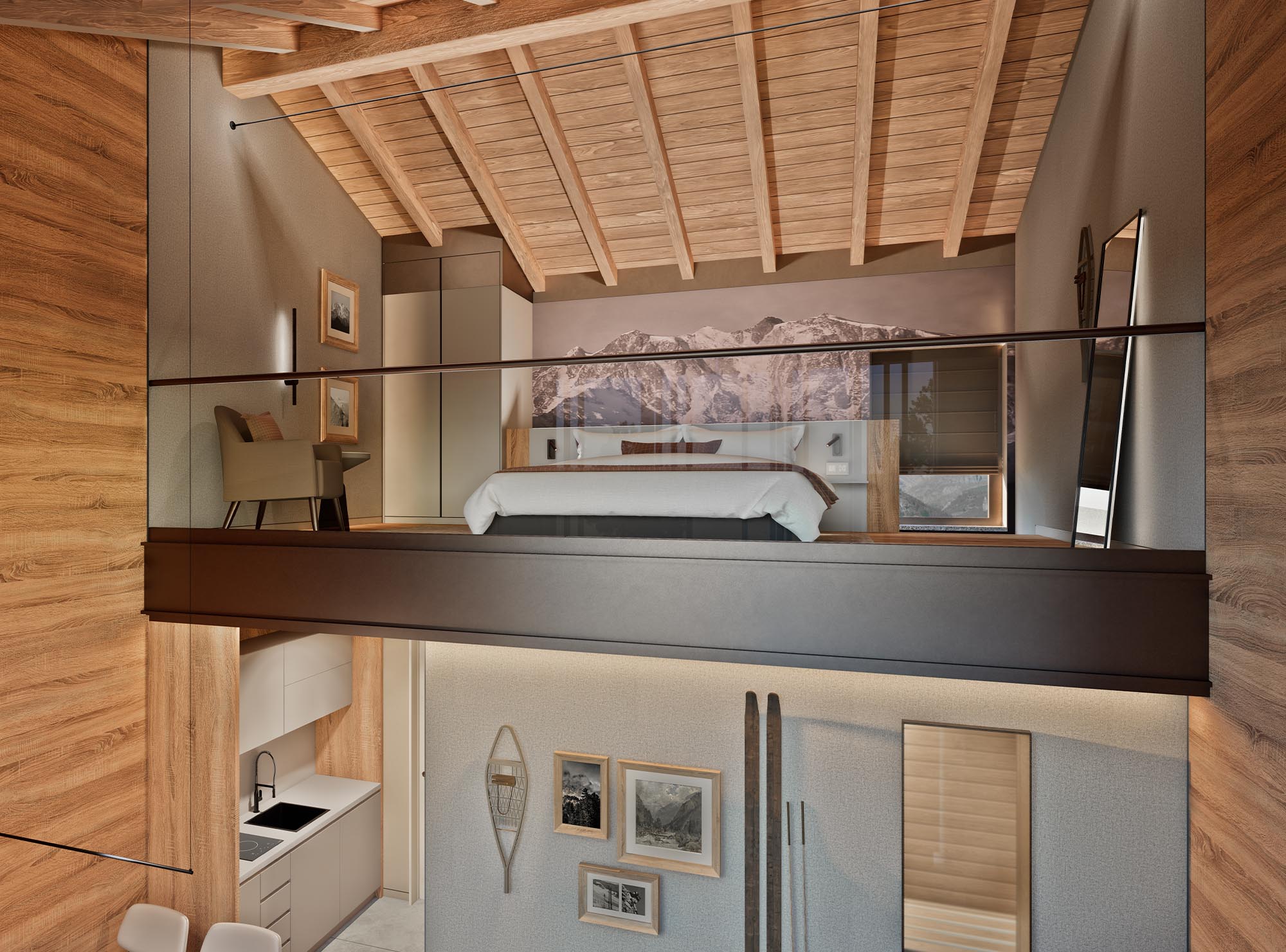 camera matrimoniale duplex